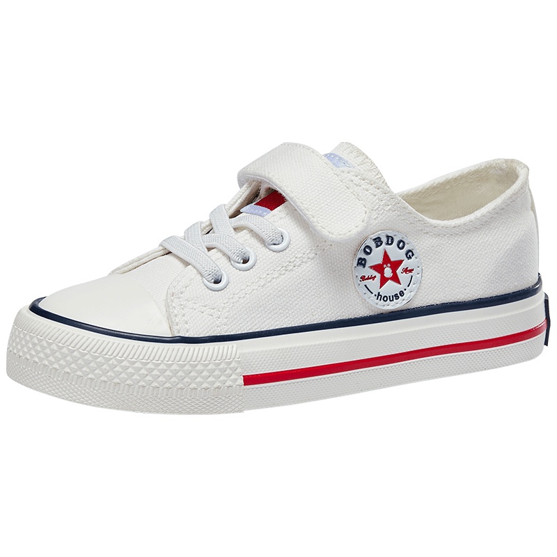 巴布豆house童鞋2021春季新款男女童帆布鞋儿童百搭板鞋轻便休闲鞋BBX21505