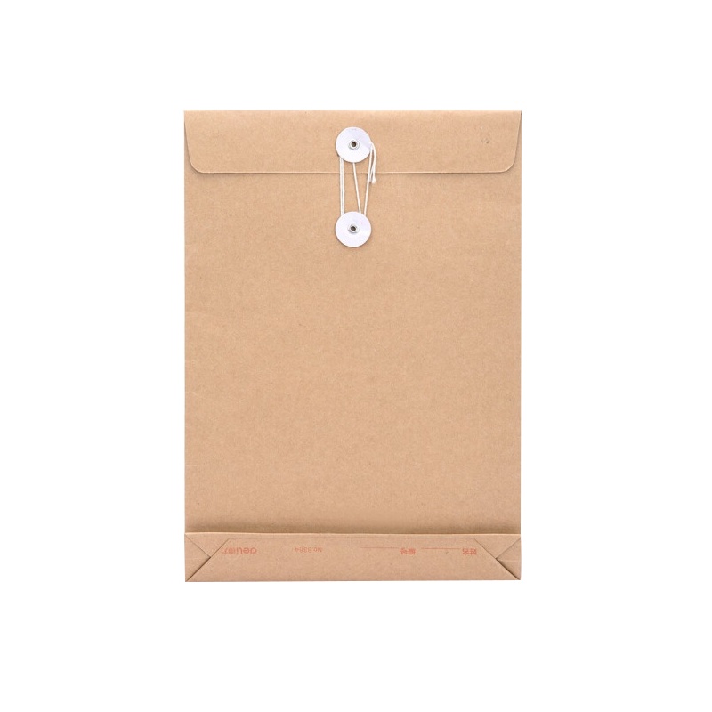 得力 8384 背宽40mm牛皮纸档案袋纸质办公投标文件袋资料袋 A4 50只装 办公用品