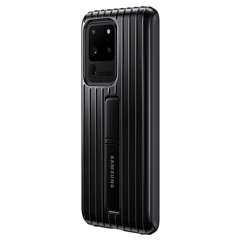 三星S20Ultra 5G原装立式支架保护壳 S20+ S20 5G保护套防摔立式支架手机套保护壳后壳原装正品