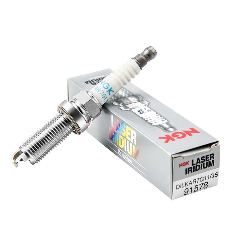 NGK 铱铂金汽车火花塞 DILKAR7G11GS适用于 奥德赛 雅阁
