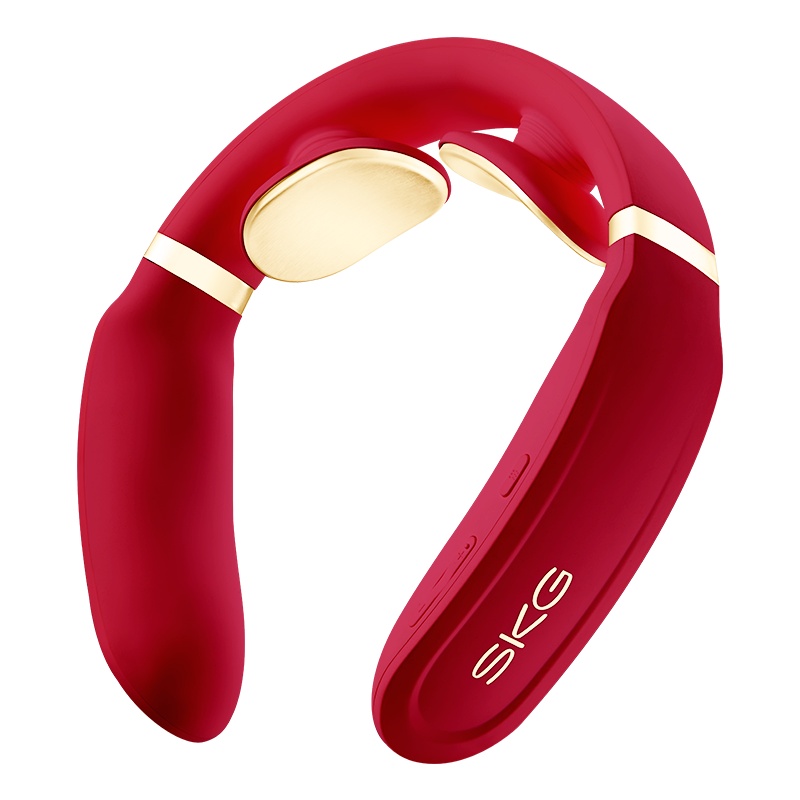 生日礼物SKG亮眼红K6-L(4330)颈椎按摩仪脖子牵引器办公室护颈仪热敷按摩仪