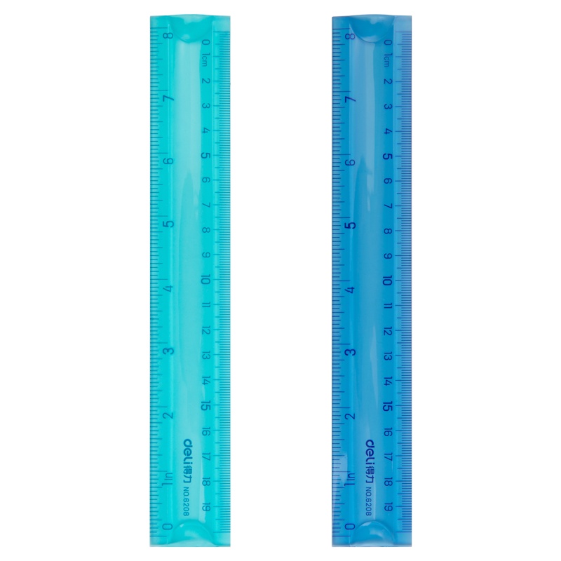 得力deli6208软尺尺子弹性材料尺子20CM学生用品幼儿园可爱尺子学生文具小学生5把装[苏宁自营]