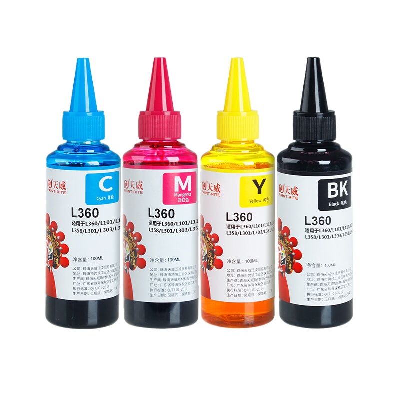 天威 墨水T6721 四色 适用爱普生L101/L111/L130/L201/L211/L22