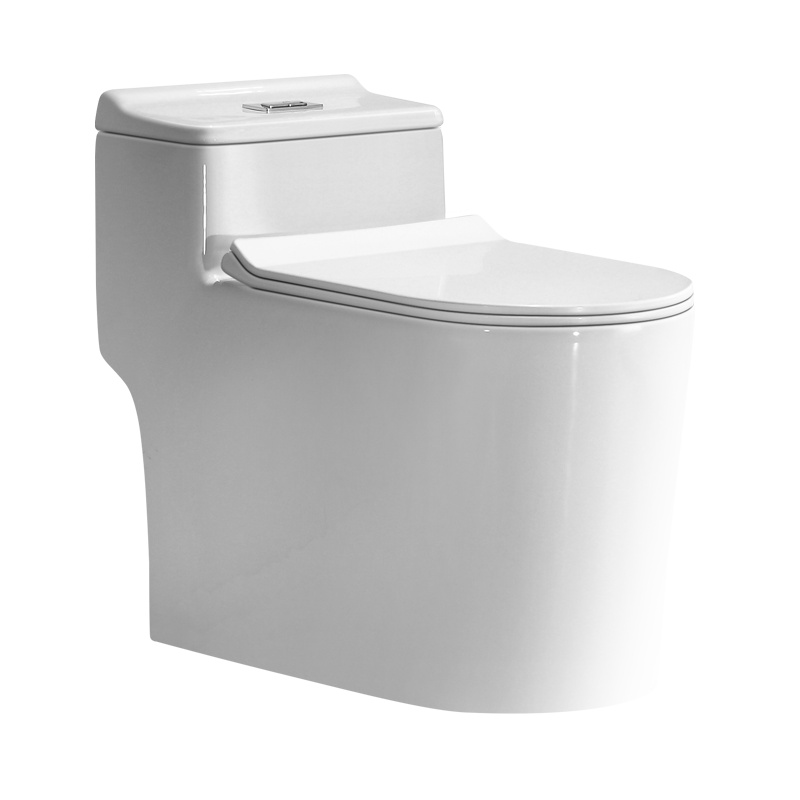 正山 陶瓷马桶连体式节水坐便器喷射虹吸式排污舒洁釉面坐便器地排马桶