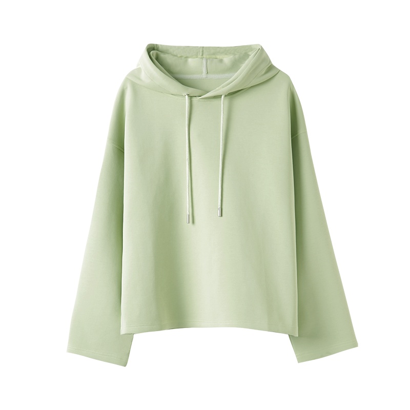 云上生活春装简约文艺韩版宽松连帽休闲女式卫衣