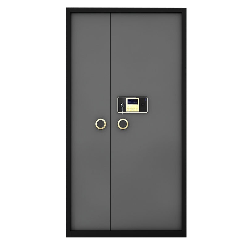 全简家具保险柜大型办公柜密码文件柜资料柜珠宝存放柜加厚保险箱-灰色电子密码锁