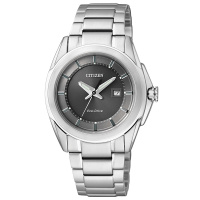 西铁城(CITIZEN)光动能日期显示不锈钢表带表壳商务时尚女表EW1511-52H
