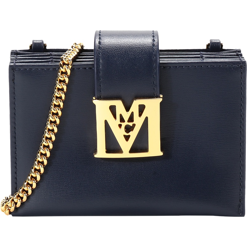 MCM 女士 Mena系列牛皮单肩斜挎卡包链条包迷你款 MYABSLM01
