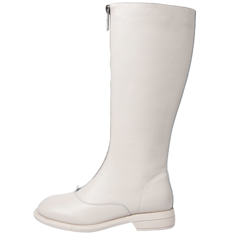 马克华菲2020秋冬新款百搭过膝显瘦瘦高长筒靴女骑士靴拉链靴