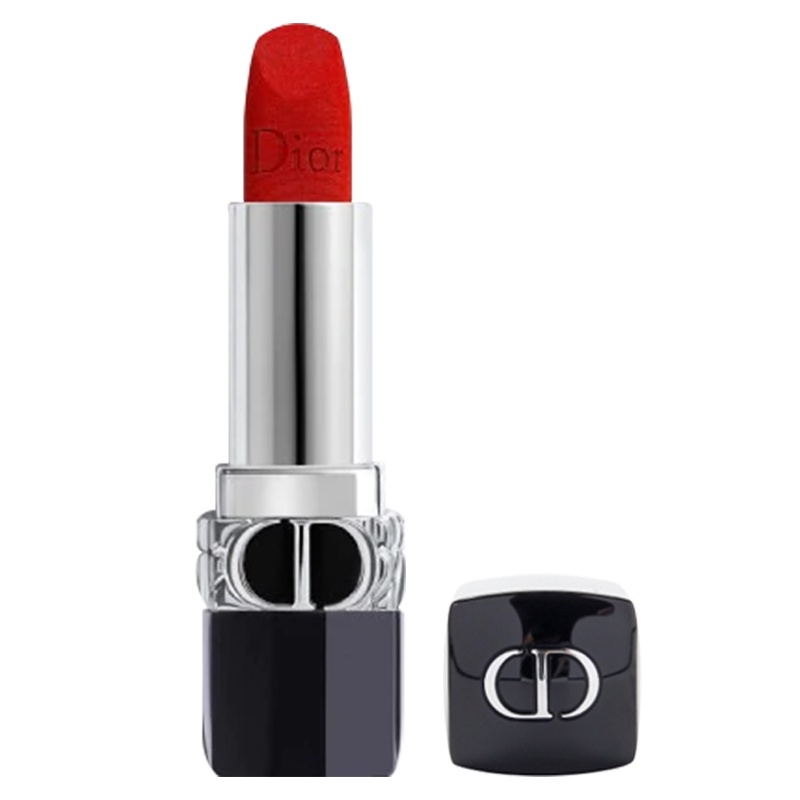 全新迪奥烈艳蓝金唇膏口红 传奇丝绒-999 3.5g 持久显色 滋润