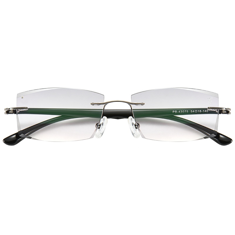 花花公子无框钻石切边老花镜男款渐变色