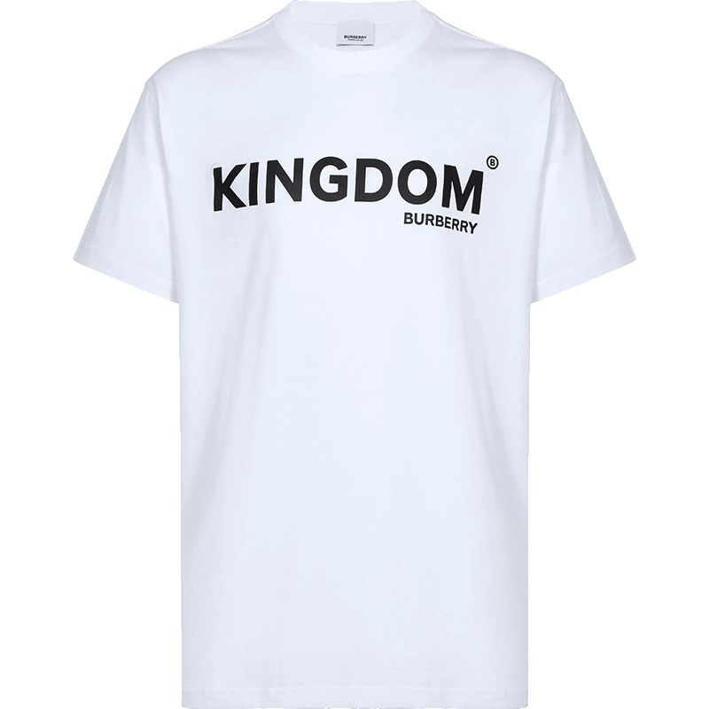 BURBERRY 博柏利 男士Kingdom印花棉质圆领短袖T恤 80104381