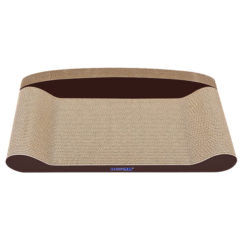 得酷(DEKU) 沙发型猫抓板 豹纹小号50cm 猫爪板防护抓沙发耐磨练爪器宠物玩具 猫咪用品