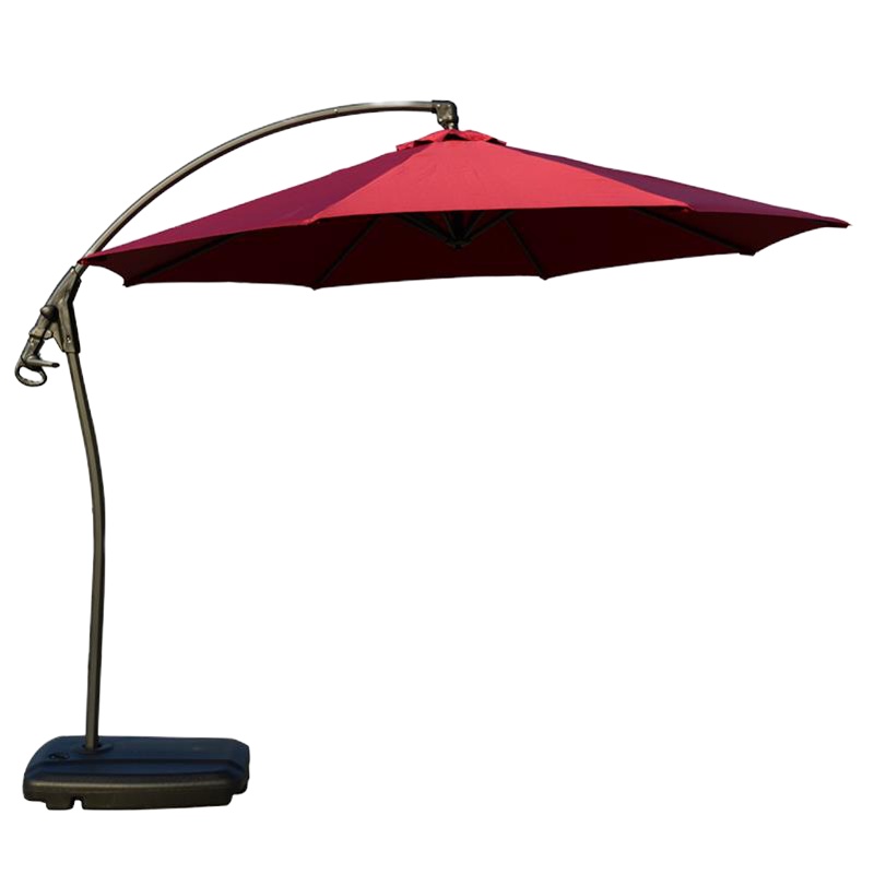 小海牛户外休闲遮阳伞+桌椅组合2.7米遮阳伞+4椅+80cm圆桌(伞布要绿色)