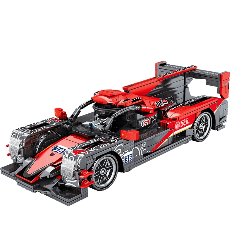 汇奇宝 正版授权积木跑车赛车城市系列儿童兼容樂高积木益智拼装模型男孩子玩具6-14岁 成龙DC车队-原型车【649颗粒】