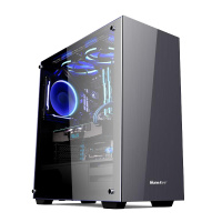 航嘉 GX600H台式电脑机箱 侧透水冷机箱分体散热ATX大板静音