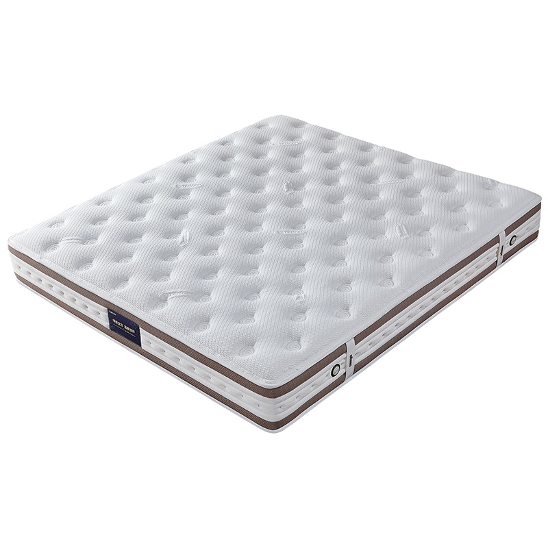 全友家居乳胶床垫1.5米1.8米软硬两用天丝面料静音弹簧床垫105167