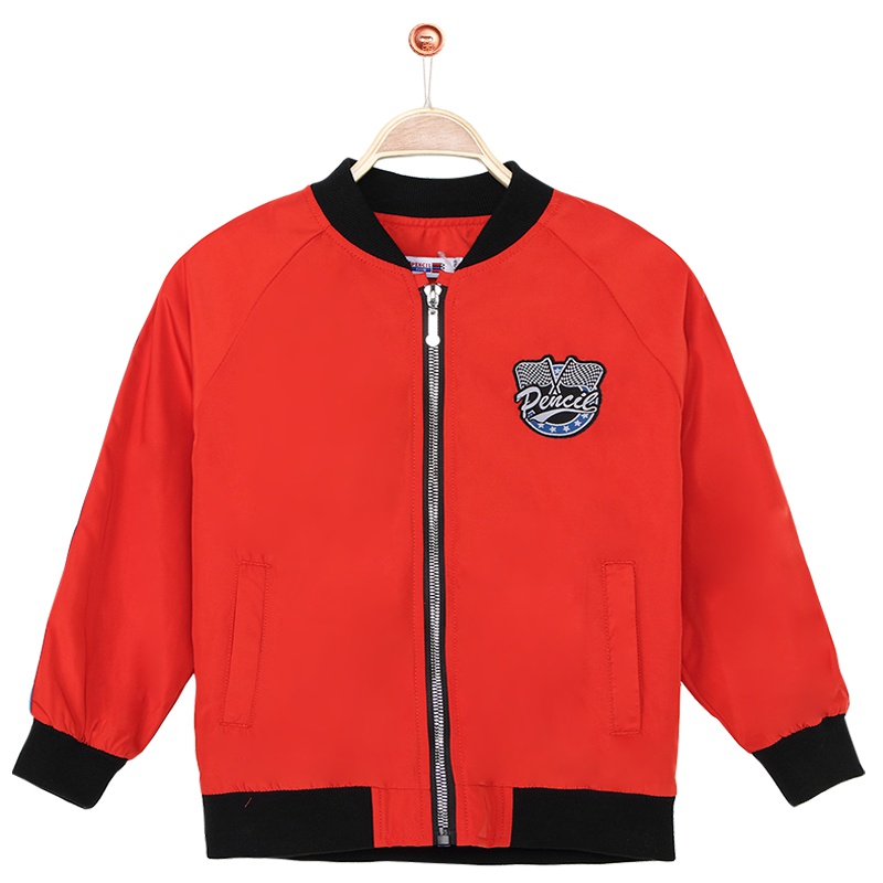 铅笔俱乐部童装2019秋装新款男童外套中大童拉链外套儿童长袖上衣
