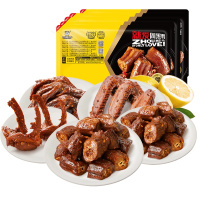 [周黑鸭]锁鲜5盒装 乐享鸭脖180g*2锁骨190g鸭翅160g鸭掌140g