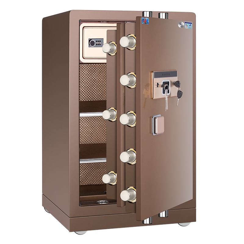 虎牌保险柜家用保险箱办公床头大型全钢3C认证 FDG-A1/D60指纹保险箱/柜70厘米高