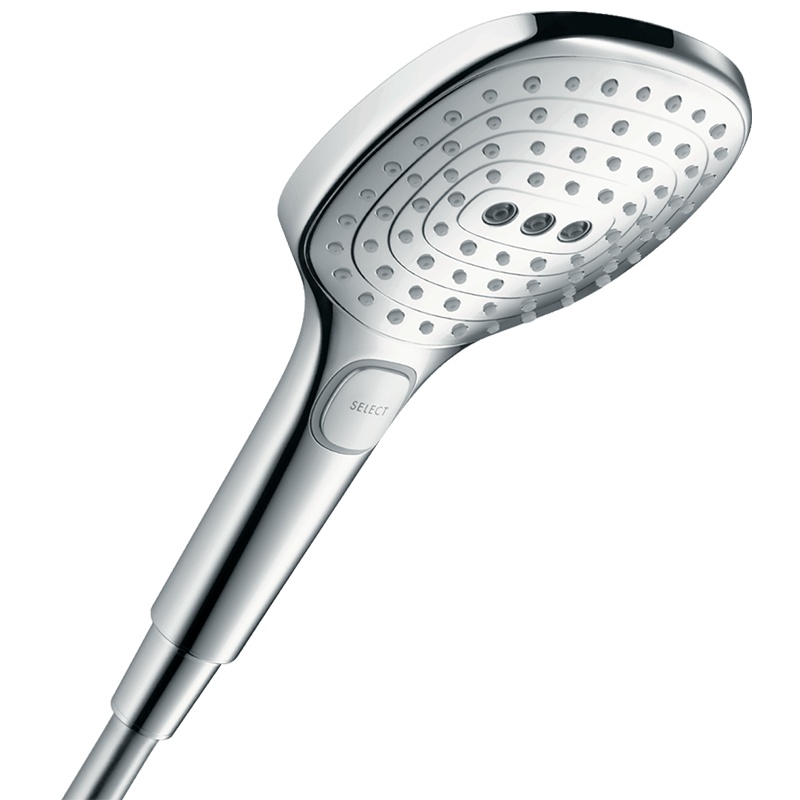 汉斯格雅hansgrohe 飞雨Select 120 3速冷热手持花洒喷头 节水型家用淋浴花洒26521/26531