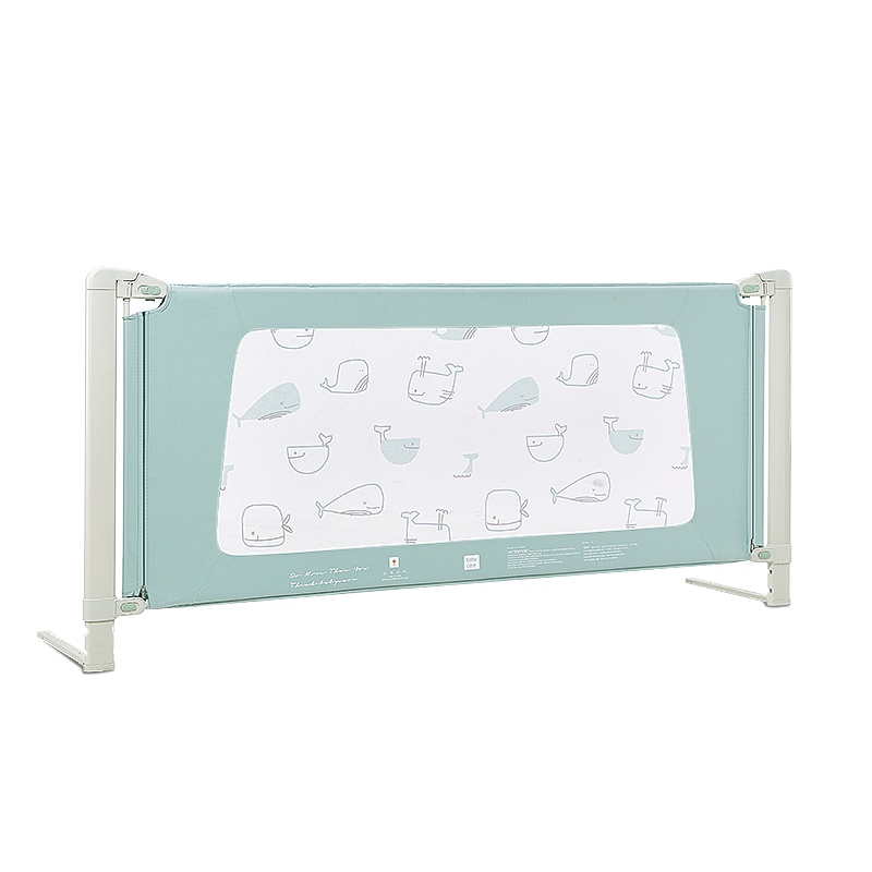 babycare宝宝床护栏床围栏防护栏婴儿儿童防摔通用升降挡布 单片2m雾绿