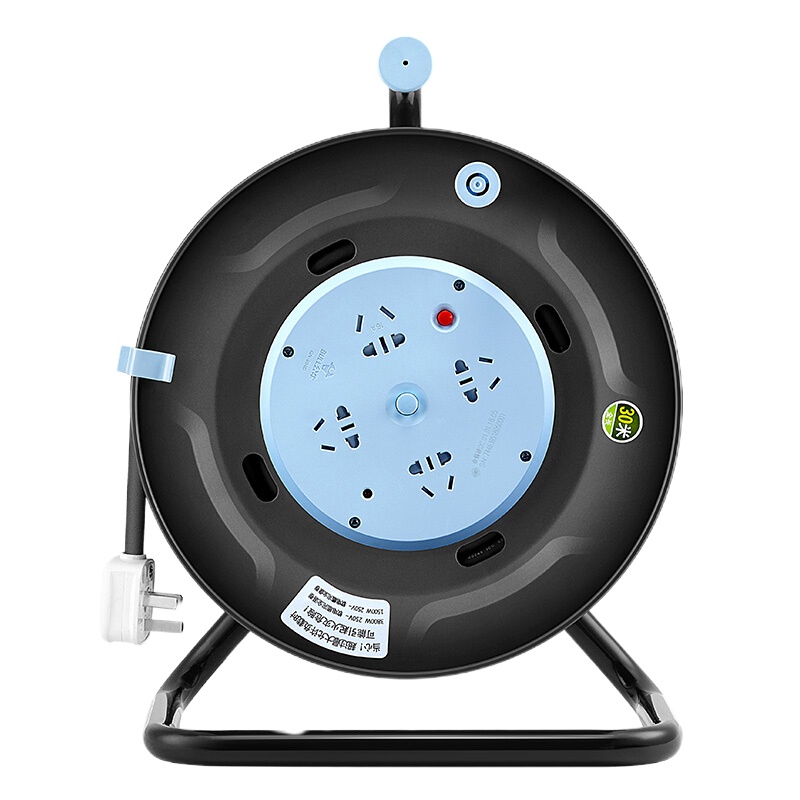 公牛 GN-804D 大功率移动电缆卷线盘 16A线轴 过载保护 /30米 2.5mm