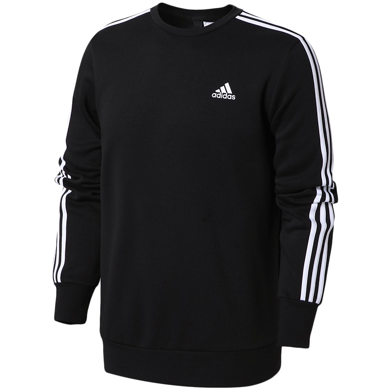 【自营】adidas阿迪达斯男装卫衣圆领套头休闲运动服BQ9645 L BQ9645黑色