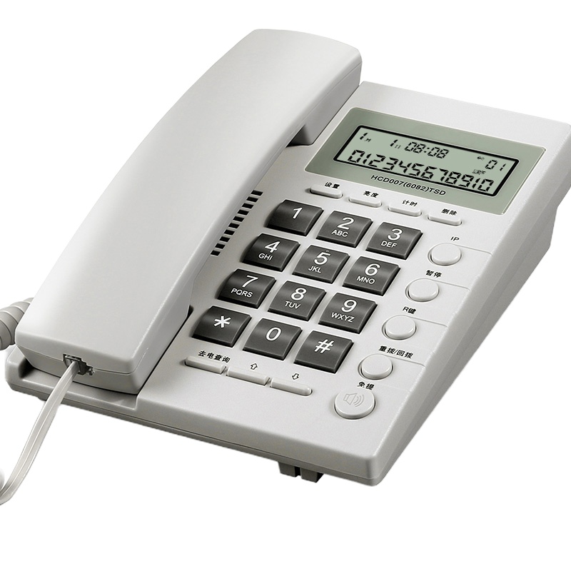齐心 HCD007(6082) 电话机(蓝/白/灰)三色可选(台)