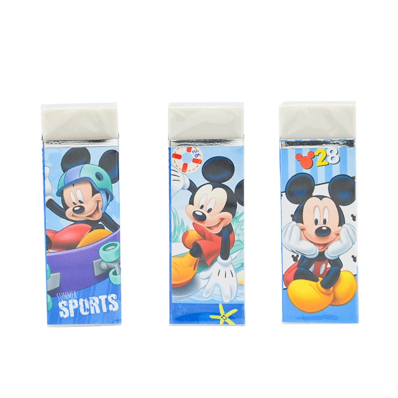 迪士尼橡皮小学生擦得干净不留痕无碎屑儿童像皮擦象皮2B文具用品创意卡通可爱公主口红橡皮擦学习用考试奖品