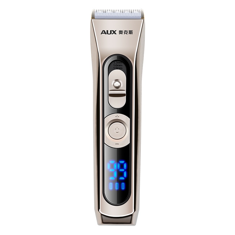 奥克斯理发器S8枪灰色 电推剪专业成人儿童电动理发剪婴儿剃头电推子理发剪刀工具刀头可水洗家用理发器S8 高配