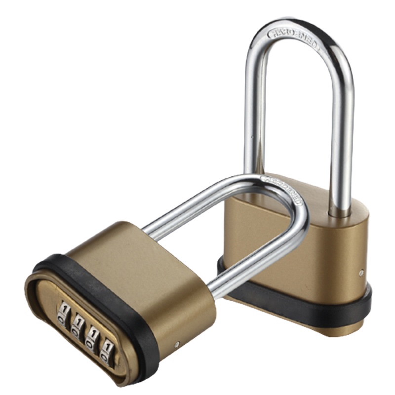 大号4位加长锁梁法耐户外大门房门底开防水防锈货车密码锁FANAI挂锁锁头