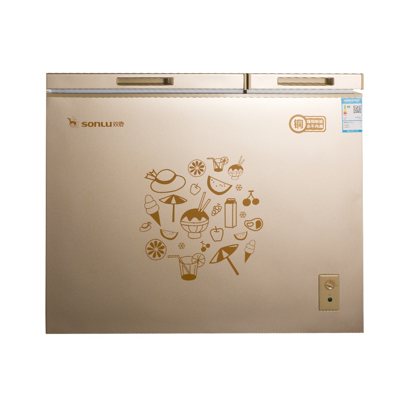 双鹿冷柜BCD-198ST (金色)