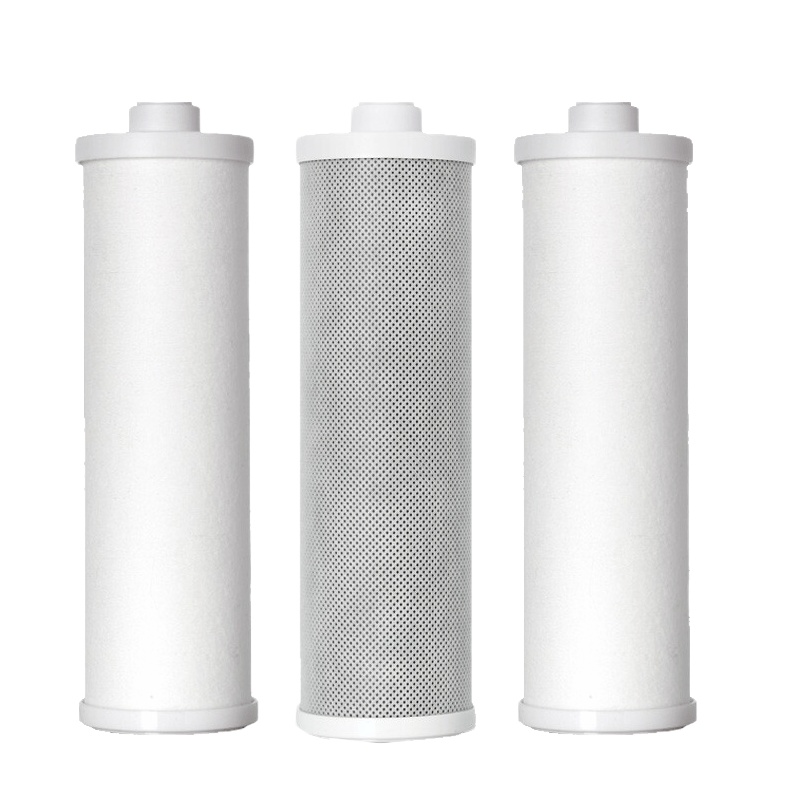 优沃德 纯水机滤芯套装PP棉活性炭RO反渗透膜滤芯纯水机净水器通用10寸滤芯 前三级过滤