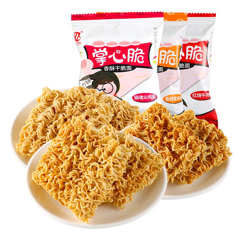 真心 掌心脆干脆面23g*25包充饥夜宵方便面干吃面休闲小吃小零食