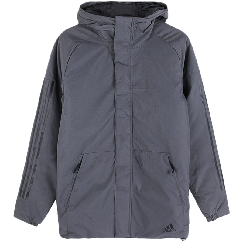 Adidas 阿迪达斯 男外套运动服棉袄时尚休闲保暖连帽棉服CY8641