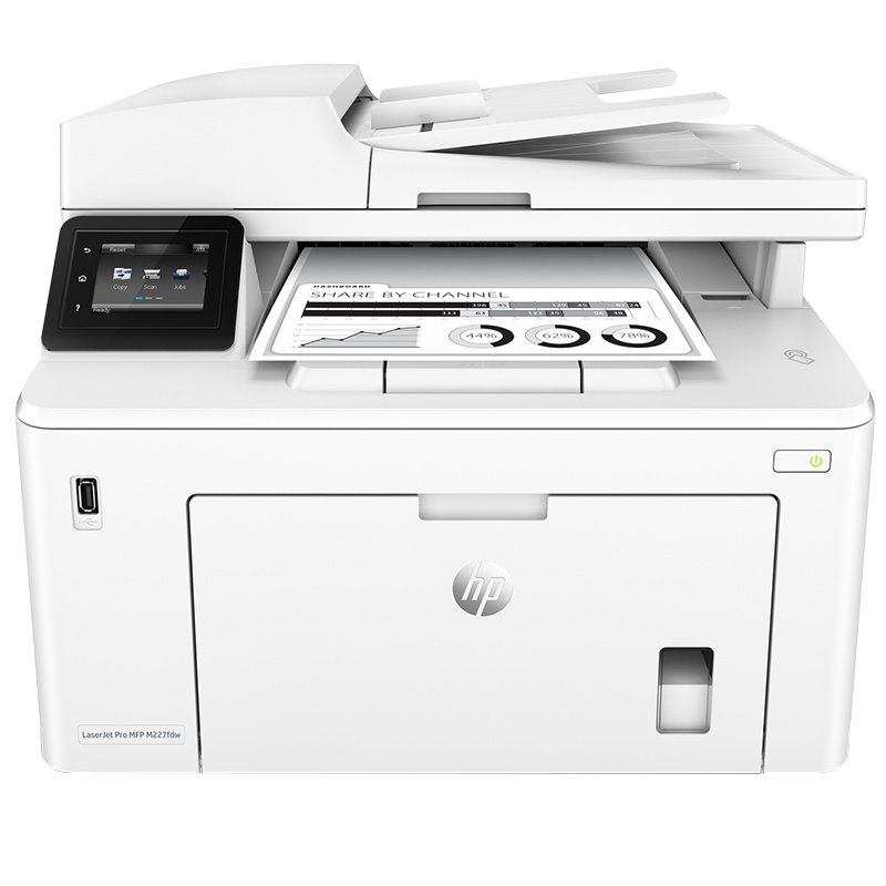 惠普(HP)LaserJet Pro MFP M227fdw激光多功能一体机(打印、复印、扫描、传真、自动双面打印)
