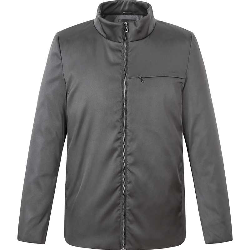 艾莱依2019秋冬新款商务风短款时尚白鸭绒羽绒服男外套