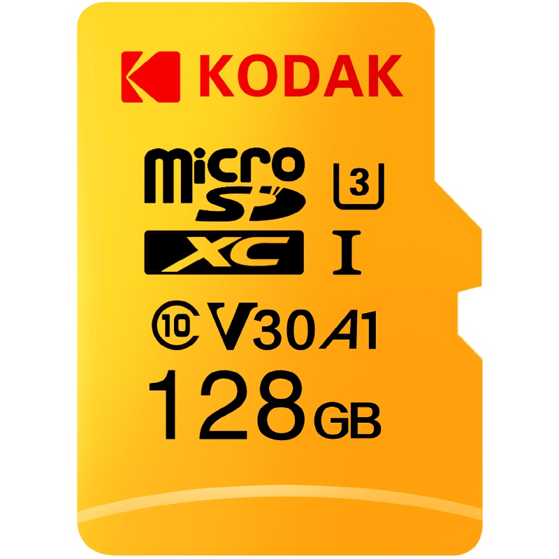 柯达(Kodak) 128GB TF(MicroSD) 存储卡 U3 A1 V30 读速100MB/s
