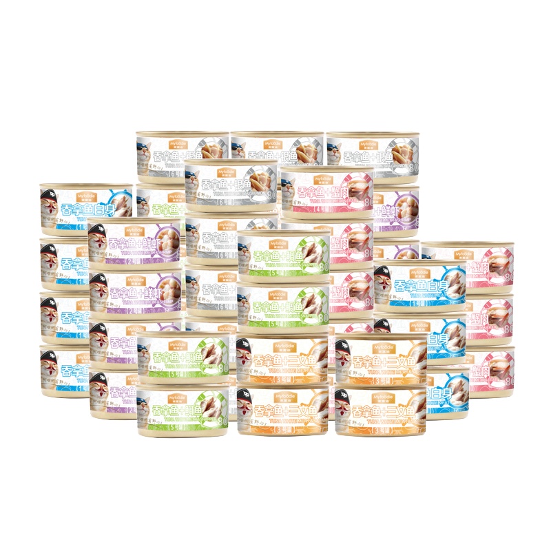 麦富迪猫罐头麦富迪猫咪主食罐浓汁型猫罐头80g*12罐-吞拿鱼+鲜虾幼猫零食营养增肥湿粮