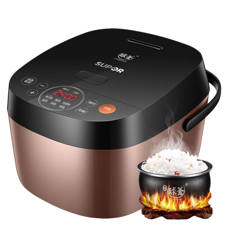 苏泊尔(SUPOR)电饭煲5L家用4-8人电饭锅IH电磁加热智能预约定时精铁球釜内胆柴火饭SF50HC735