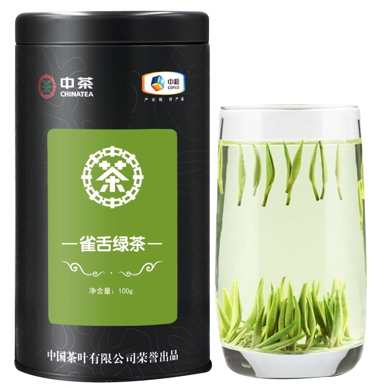 中茶 特级雀舌 贵州湄潭翠芽毛尖茶 明前特级嫩芽春茶 100g