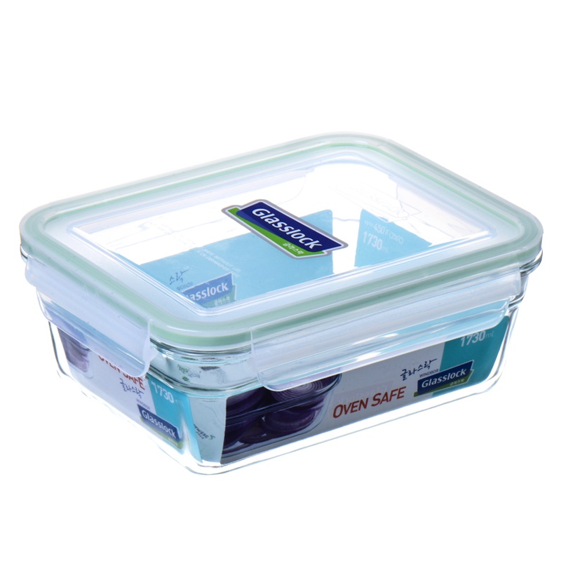 三光云彩(GLASSLOCK)钢化耐热玻璃单品保鲜盒OCRT耐230℃烤箱用480ml-048