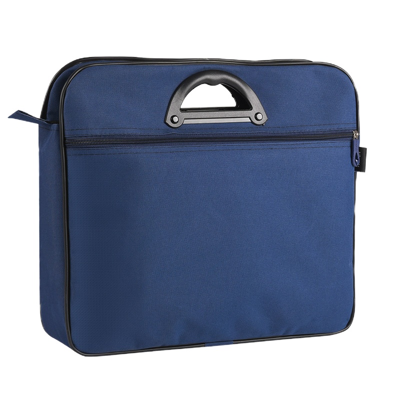 正彩文件袋帆布包a4手提袋资料档案收纳袋商务拉链多层男女办公包补习包韩国小清新韩版学生用大号加厚公文包 1403