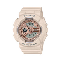 卡西欧(CASIO)BABY-G系列石英手表时尚防水防震运动女士腕表 BA-110CP-4APR
