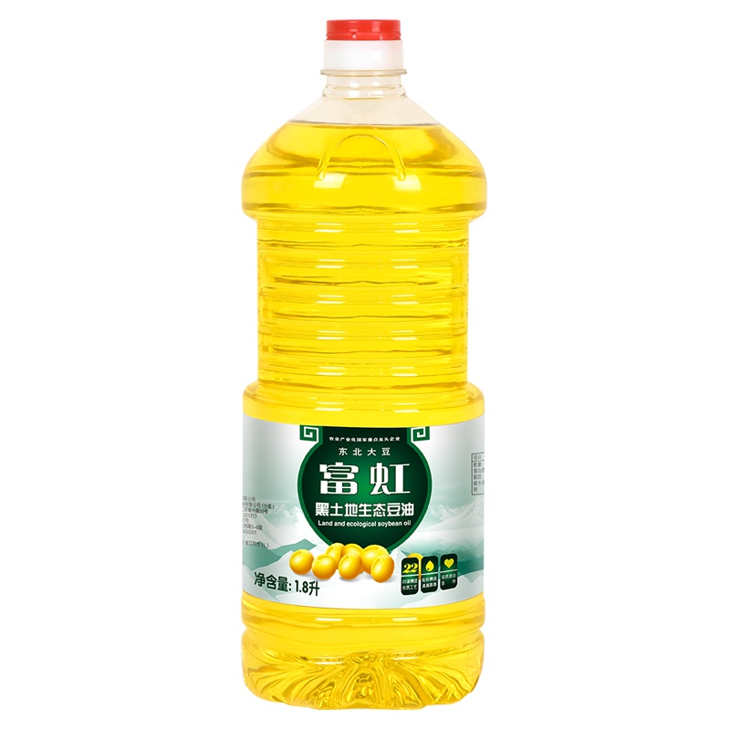 （48小时发货）富虹油品1.8L黑土地生态一级大豆油非转基因