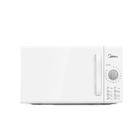 美的(Midea)微波炉 M1-201A/M100 20L家用容量 机械式 迷你转盘加热 多功能家用 预约功能 简约时尚