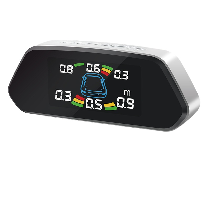 铁将军倒车雷达前后置4/6/8探头新款彩屏带真人语音全车防撞系统后4探头