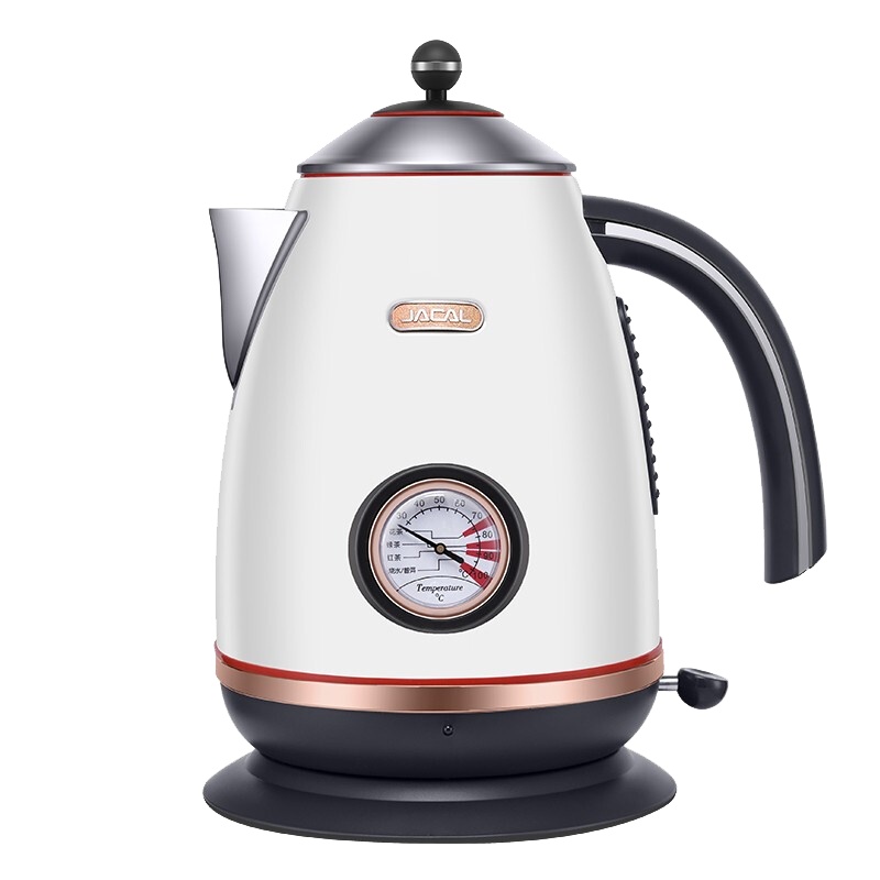 积高GL-E1A不锈钢复古电热水壶北欧迷你电烧水壶家用电茶壶开水壶可视温度