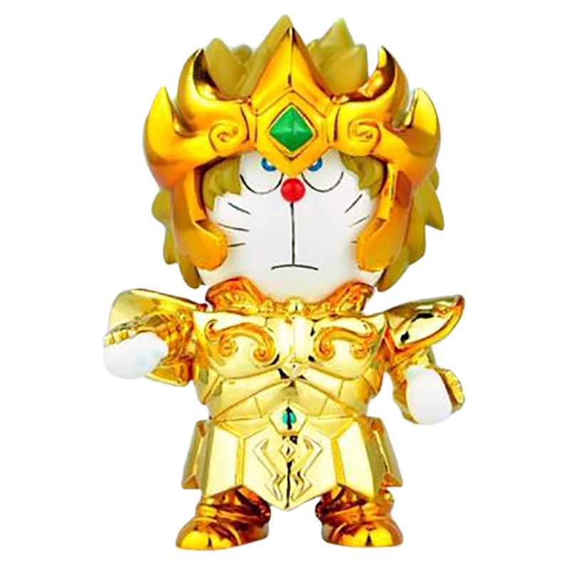 哆啦A梦手办 叮当猫 机器猫DoraCat 黄金圣斗士 狮子座手办模型摆件